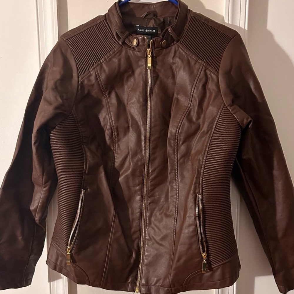 Ashley Stewart Faux Leather Jacket